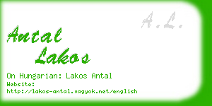 antal lakos business card